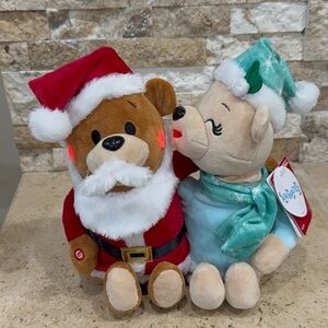 Gemmy 2025 Animated Swaying Plush Bear Couple Singing "Baby It's Cold Outside"
